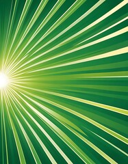 Obraz premium Abstract Green Radiating Lines Bright Light