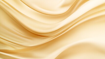 Abstract cream silk fabric waves, elegant soft texture background.