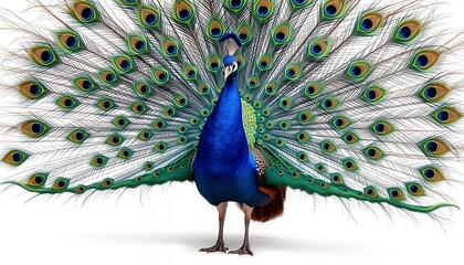 Obraz premium Majestic Peacock - a Vibrant Display of Regal Plumage