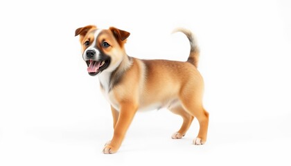 Playful Brown Puppy - a Cheerful Portrait