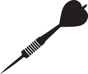 dart icon silhouette design vector art illustration