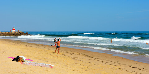 the beach on Ilha de Tavira, Algarve, Portuga