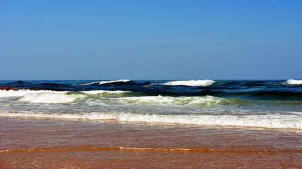 the beach on Ilha de Tavira, Algarve, Portuga