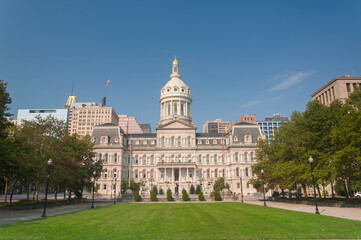 Obraz premium Baltimore city hall in maryland
