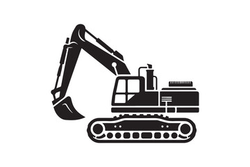 Creative excavator illustration 