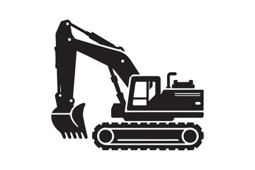 Creative excavator illustration 