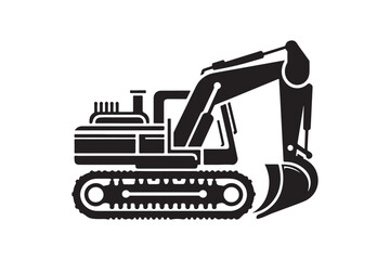 Creative excavator illustration 