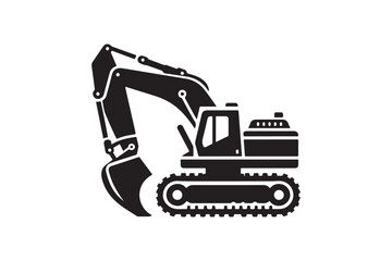 Creative excavator illustration 