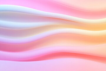 Fototapeta premium Soft pastel waves create soothing gradient, blending colors harm