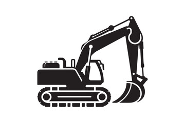 Creative excavator illustration 