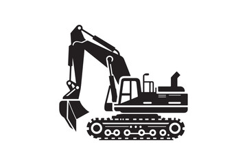 Creative excavator illustration 