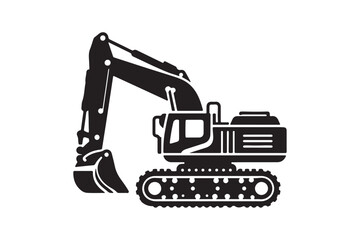 Creative excavator illustration 