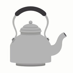 Teapot kitchen utensil icon isolated






