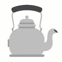 Teapot kitchen utensil icon isolated






