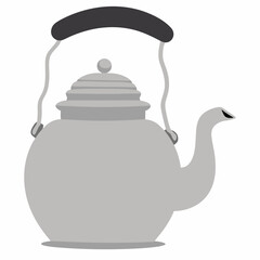 Teapot kitchen utensil icon isolated






