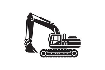 Creative excavator illustration