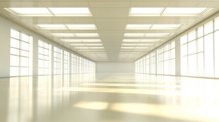 Fototapeta premium Modern Sustainable Building with Natural Daylight