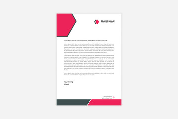 Letterhead template in Abstract style design | letter head Design.