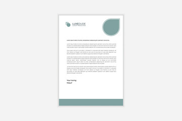 Letterhead template in Abstract style design | letter head Design.