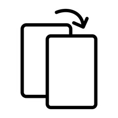 Duplicate Vector Line Icon Design