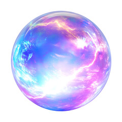 Obraz premium Magical sphere with lightning energy