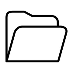 Folder Vector Line Icon Design