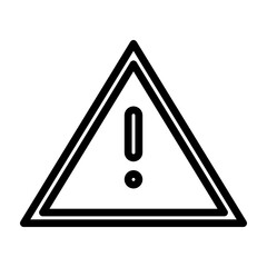 Warning Vector Line Icon Design