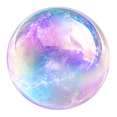 Mystical magic sphere with a cosmic glow.