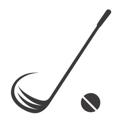 golf club and ball