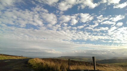 landscape with clouds