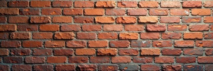 Fototapeta premium Weathered brick wall with texture of old stone pattern, worn, natural