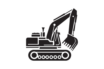 Creative excavator illustration 