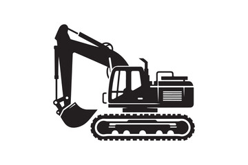 Creative excavator illustration 