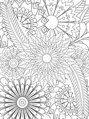 PrintFlowers Coloring Pages For Adules
