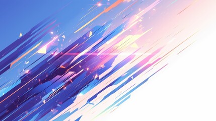 Abstract digital artwork with vibrant colors and dynamic lines.