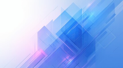 Obraz premium Abstract geometric design with blue and pink gradients for modern visuals.