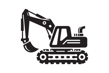 Creative excavator illustration 