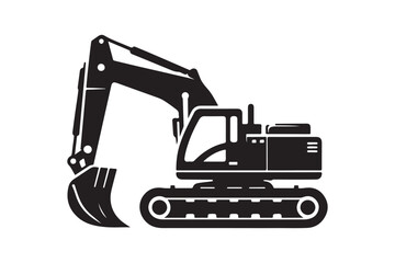 Creative excavator illustration 