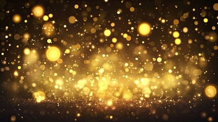 Fototapeta premium Golden Lights Sparkle Glitter Background