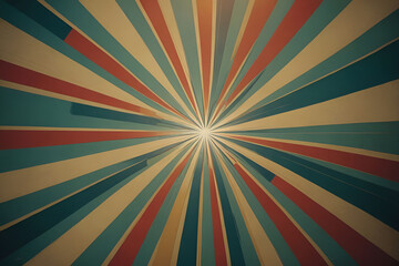 Retro Starburst Pattern with Vintage Tones