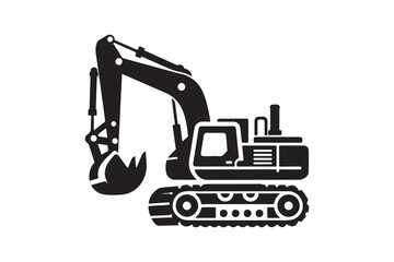 Creative excavator illustration 