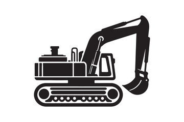 Creative excavator illustration 