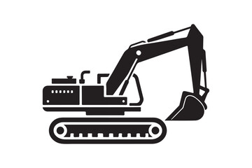 Creative excavator illustration 