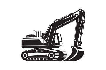 Creative excavator illustration 