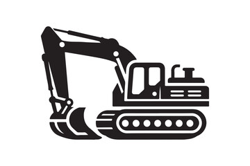 Creative excavator illustration 
