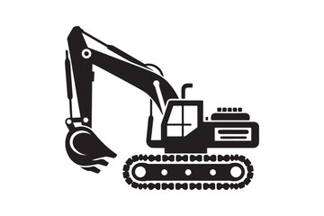 Creative excavator illustration 