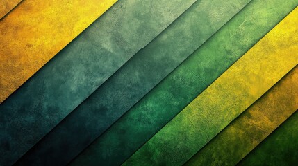 Abstract Green and Gold Diagonal Stripes Texture Background