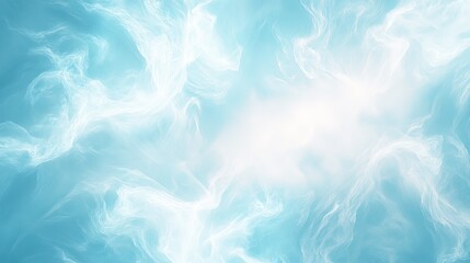 Abstract Blue and White Swirling Cloud Formation