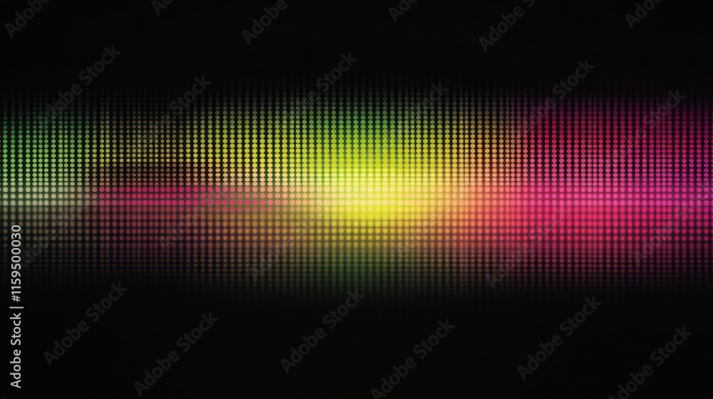 Poster glowing abstract mosaic with vibrant pixelated colors creating a dynamic visual experience. generati