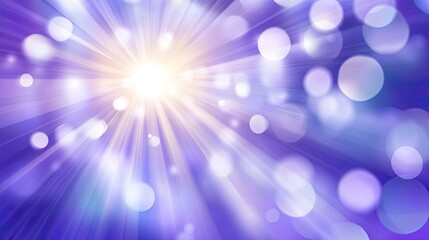 Abstract Purple Light Rays Bokeh Background